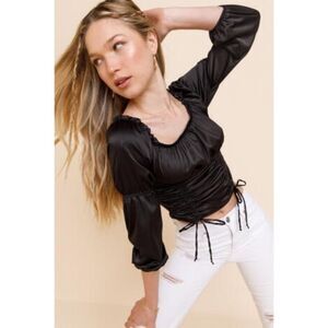 Francesca’s NWT Blair Square Neckline Blouse